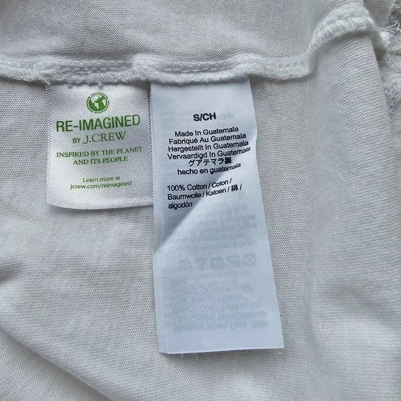 New! J Crew Sz S Short-sleeve T-Shirt Four Calling Birds Cotton Tee NWT - Picture 12 of 12